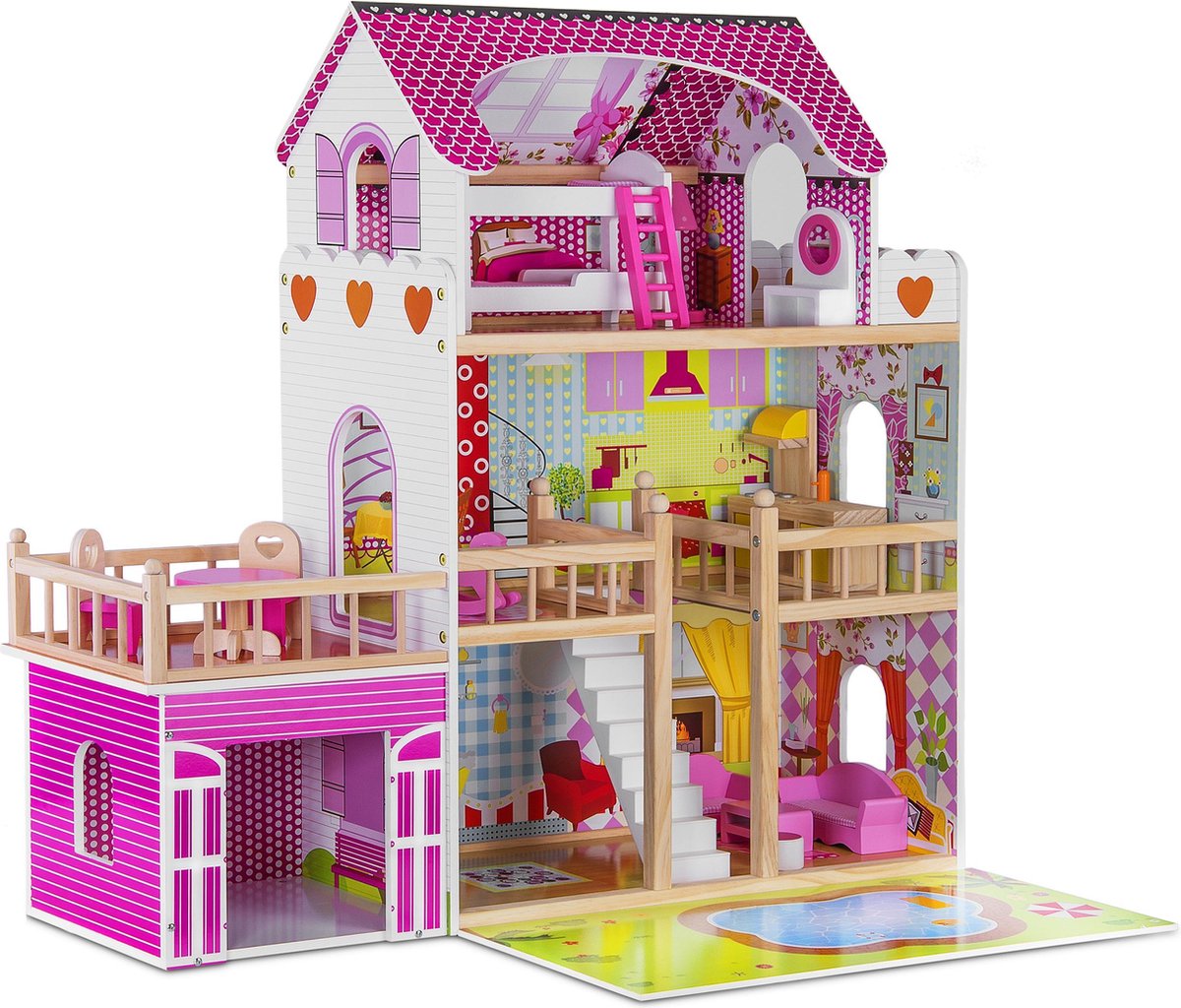   Houten   - LED Verlichting | Meubelset 15pcs | 90 x 33 x 90cm